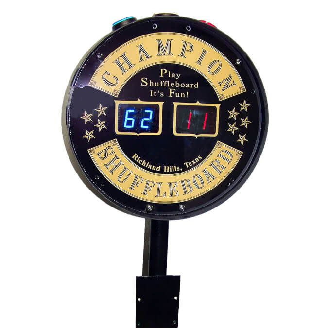 Sun-Glo Shuffleboard Rail Mount Score Unit
