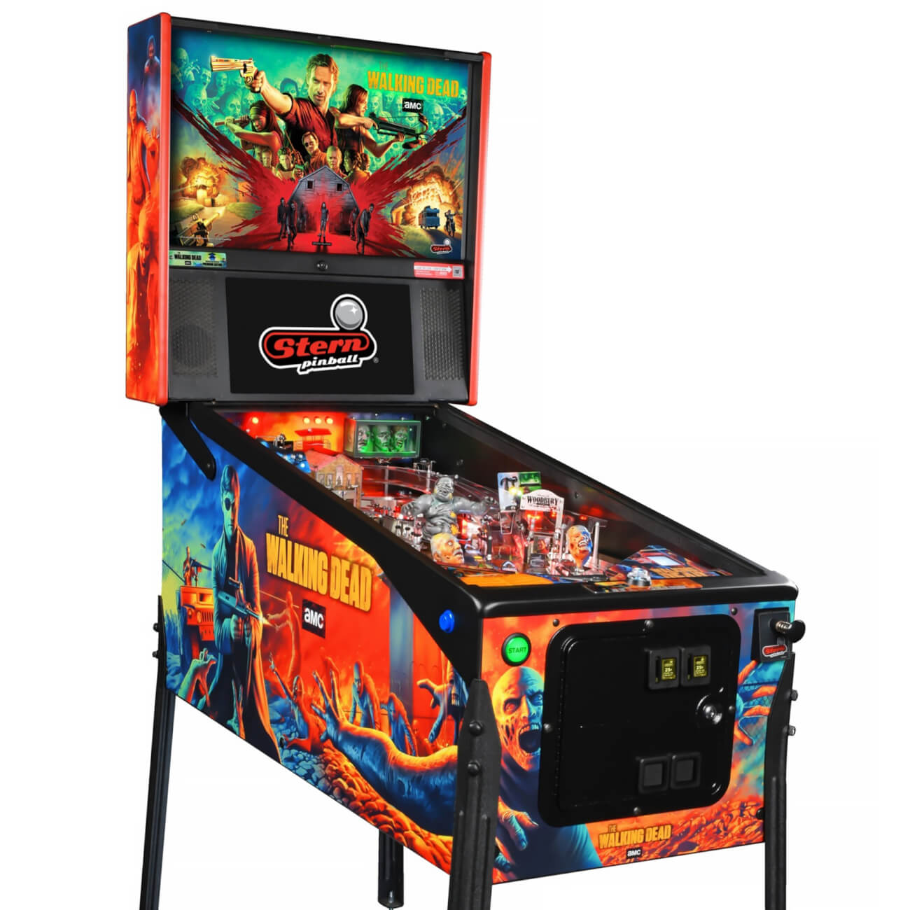 Stern The Walking Dead Remastered Premium Pinball Machine 