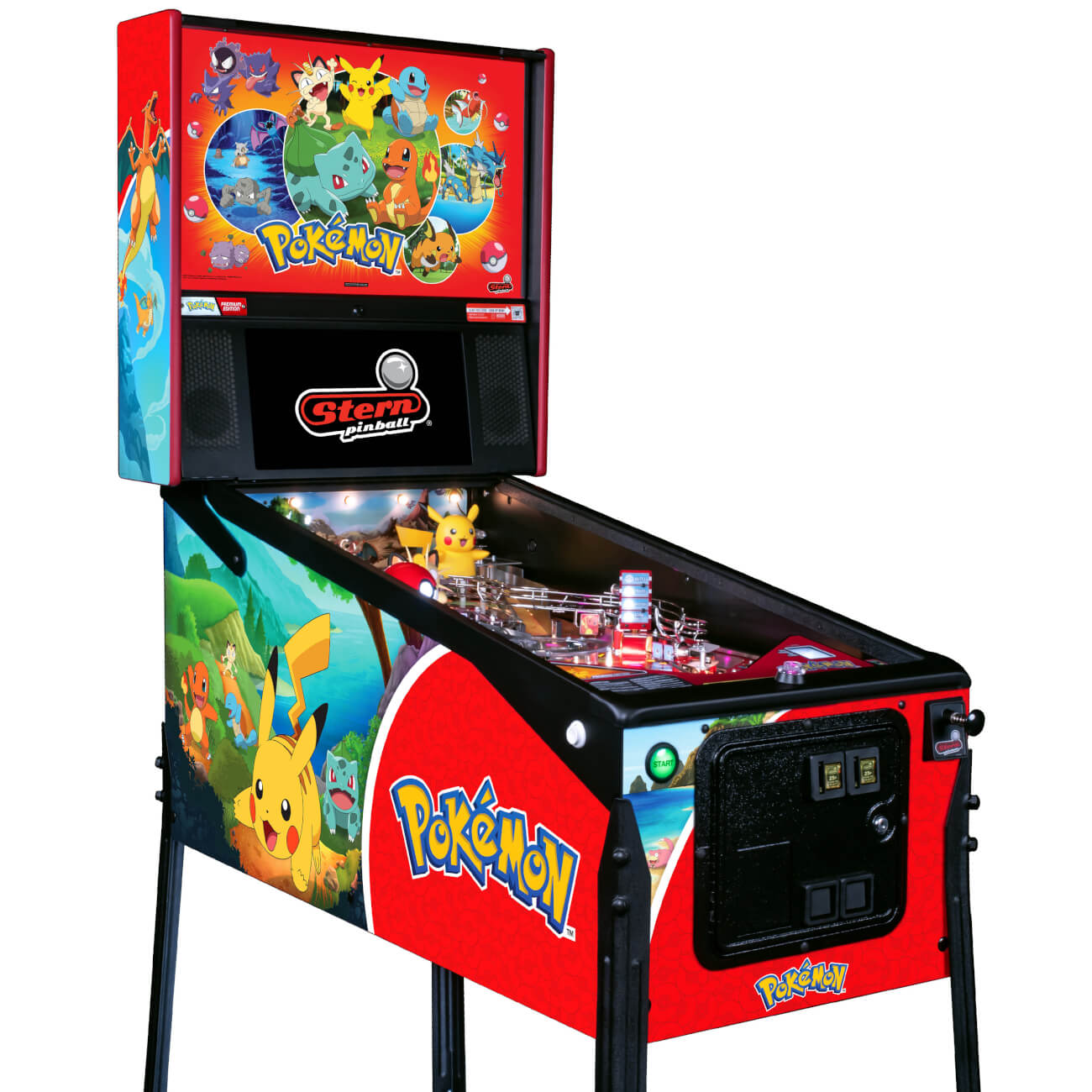Stern Pokemon Premium Pinball Machine 