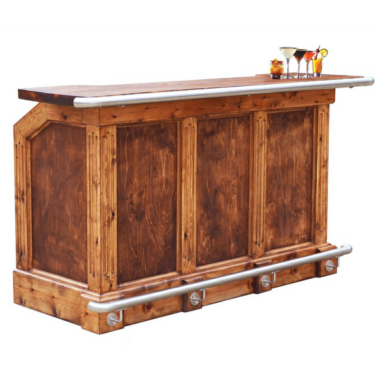 Graded Stock: Traditional Solid Wood Home Bar