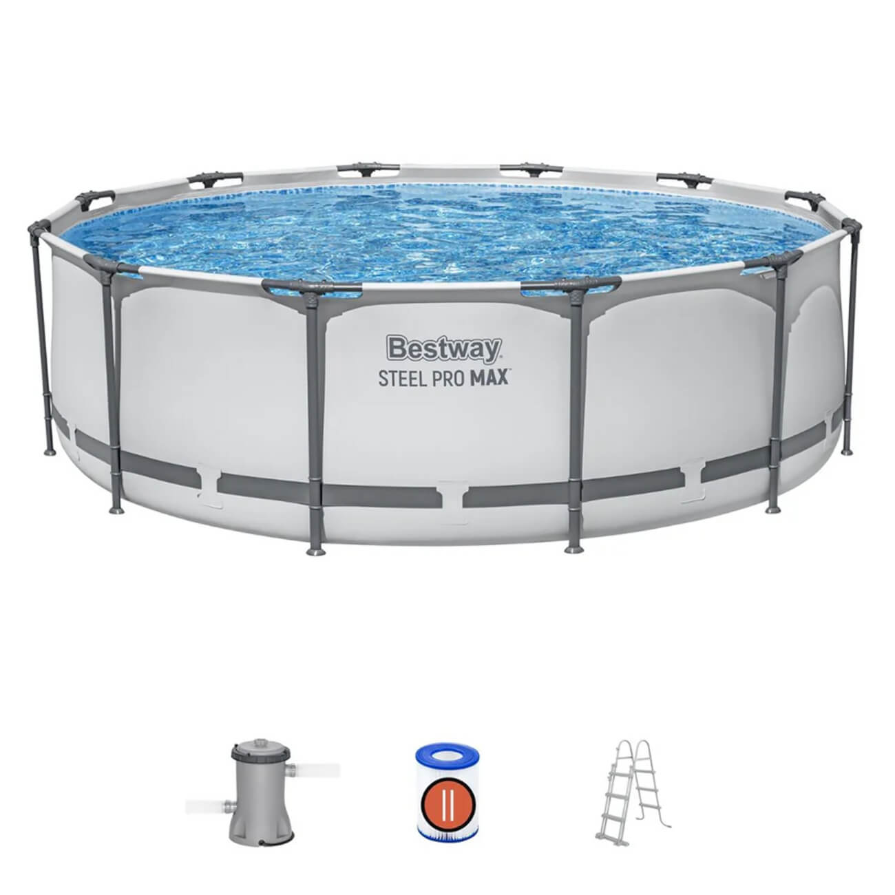Bestway 12ft x 39.5in Steel Pro Max Swimming Pool Set