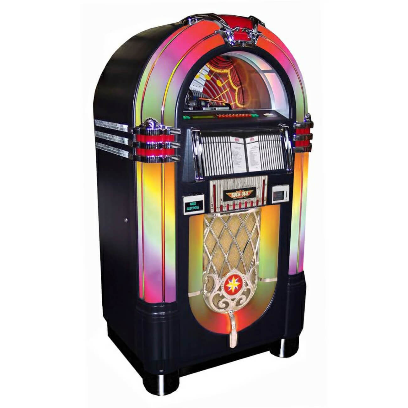 Graded Stock: Rock-Ola Bubbler Black CD Jukebox