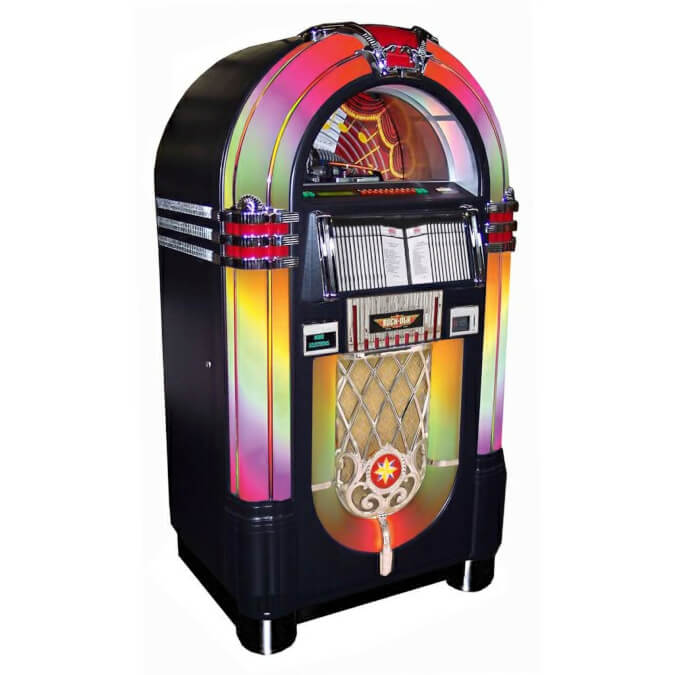 Graded Stock: Rock-Ola Bubbler Black CD Jukebox