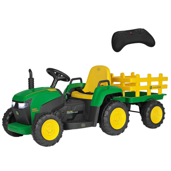 Peg Perego John Deere Farm Power Ride-On Tractor