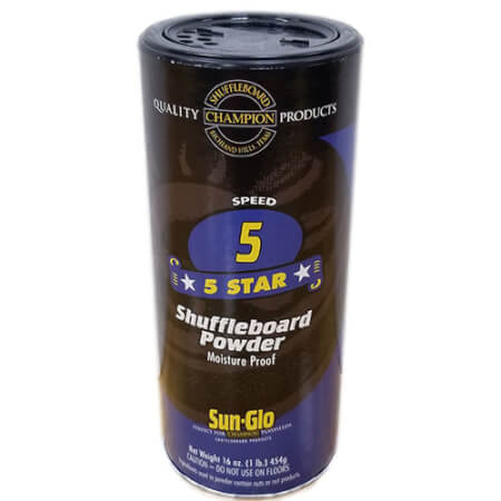 Sun-Glo Shuffleboard Powder: Speed #5 Five Star Super Glide