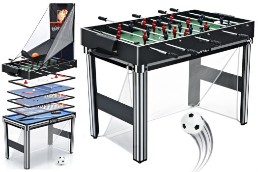 Tekscore Goal 21-in-1 4ft Multi Games Table | Liberty Games