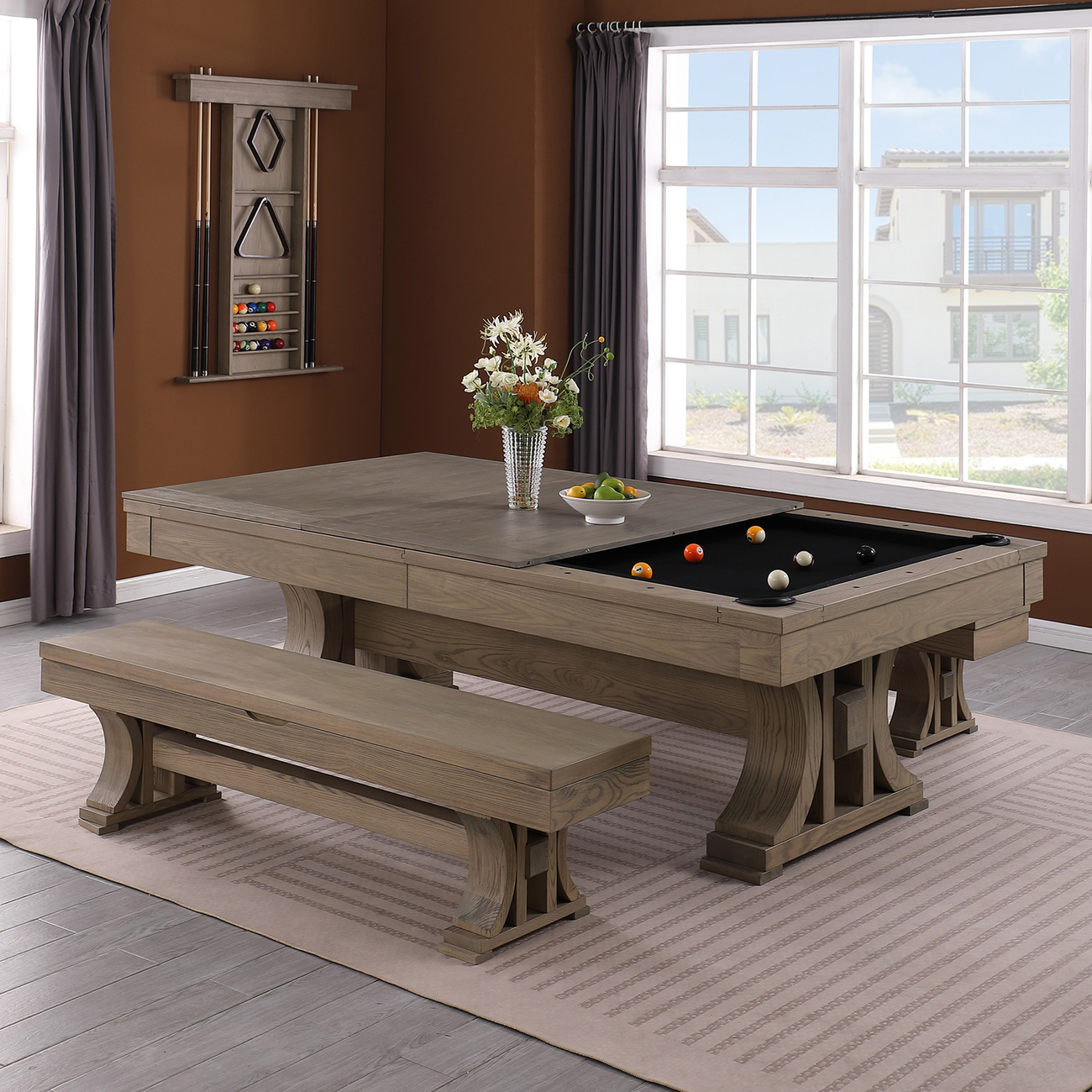 The Pureline Georgia II 7ft/8ft American Pool Dining Table