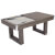 Amalfi II Pool Dining Table & Table Tennis Top - Finish : Driftwood with Grey Cloth