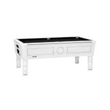 Balmoral Slate Bed Pool Table - Table Finish : White, Cloth Colour : Black (Smart)