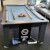 Blackball Edinburgh Slate Bed Pool Dining Table - Size : 6ft, Finish : Midnight Grey