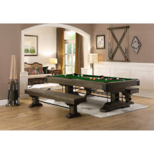 Pureline Carolina II 7ft/8ft American Slate Bed Pool & Dining Table - Cloth Colour : English Green