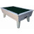 Classic Domestic Slate Bed Pool Table - Table Finish : Silver, Cloth Colour : Ranger Green (Smart)