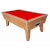 Classic Domestic Slate Bed Pool Table - Table Finish : Walnut, Cloth Colour : Red (Club)