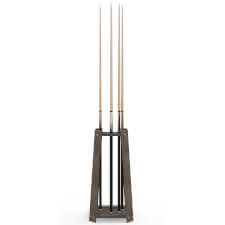 Strikeworth Compact Pool Cue Stand For 8 Cues - Finish : Driftwood