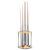 Strikeworth Corner Cue Stand for 8 Cues - Finish : Oak