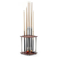Strikeworth Corner Cue Stand for 8 Cues - Finish : Wood