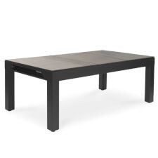 Cornilleau Classic Indoor/Outdoor Pool Table - Table Finish : Black, Dining Table Top : Wood Finish Top