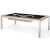 Cube 7ft Slate Bed Pool & Dining Table - Wood Finish : Light Wood, Cloth colour : Black