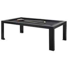 Cubista 7ft Pool & Dining Table - Colour : Black