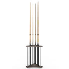 Strikeworth Curved Cue Rack For 12 Cues - Finish : Driftwood