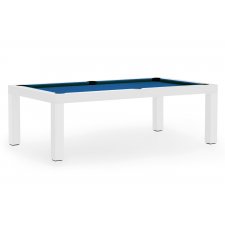 Dynamic Mozart American Slate Bed Pool Dining Table - Table finish : White