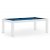 Dynamic Mozart American Slate Bed Pool Dining Table - Table finish : White