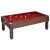 Emirates Slate Bed Pool Table - Table Finish : Dark Walnut, Cloth Colour : Cherry Red