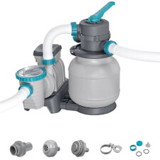 Bestway Swimming Pool Sand Filter & Pump - Capacity : 1500gal / 5,678lph
