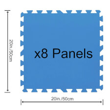 Bestway Swimming Pool Floor Protector Tile Pack - Size : 8 x 20-inch tiles