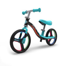 Ride-ezy Go Glo Balance Bike - Colour Options : Black & Celeste Green