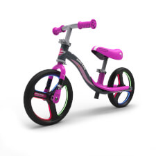 Ride-ezy Go Glo Balance Bike - Colour Options : Pink & Silver