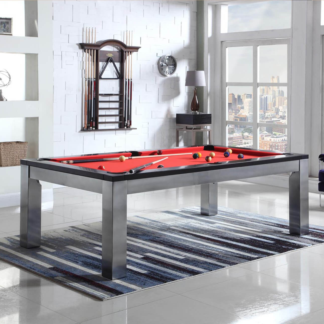The Pureline Knightsbridge 7ft Slate Bed Pool Dining Table