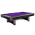 Longoni Las Vegas American Slate Bed Pool Table - Finish : Black/Aluminium, Cloth Colour : Purple (Simonis)