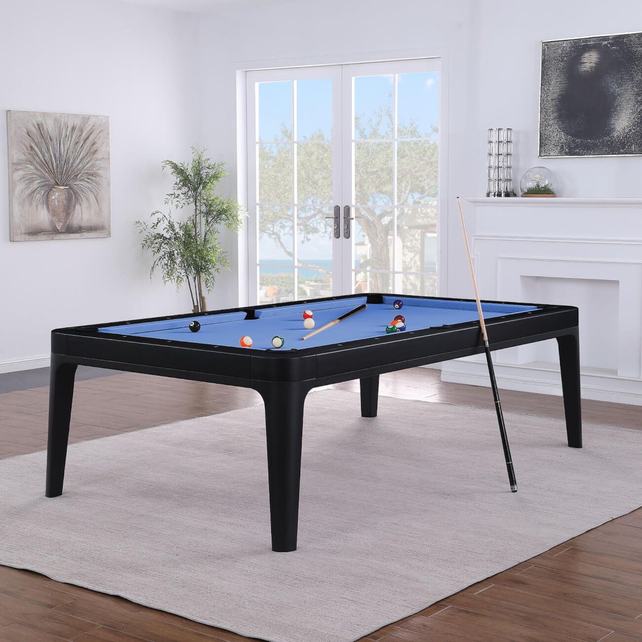 The Pureline Malta American Slate Bed Pool Dining Table