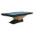 The Meridian Slate Bed Pool Table - Table Finish : Oak/Matte Black, Cloth Colour : Powder Blue (Elite Pro)