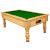 Monaco Slate Bed Pool Table - Table Finish : Oak, Cloth Colour : Olive Green (Club)