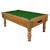 Monaco Slate Bed Pool Table - Table Finish : Walnut, Cloth Colour : Olive Green (Club)