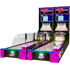SEGA Neon Bowling Arcade Machine - Single or Twin Lane : Twin Lane