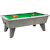 Outback Pro Slate Bed Pool Table - Finish : Concrete, Cloth Colour : Green, Freeplay or Coins : Freeplay 