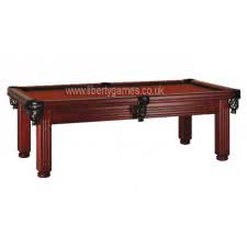 Oporto Freeplay Slate Bed American Pool Table - Table Finish : Mahogany, Cloth Colour : Atlas Burgundy