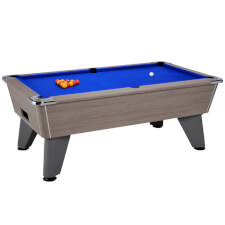 Outback MR Outdoor/Indoor 7ft Slate Bed Pool Table - Finish : Grey Oak, Cloth Colour : Blue