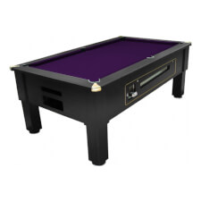 Prime Slate Bed Pool Table - Table Finish : Black, Cloth Colour : Purple (Smart)