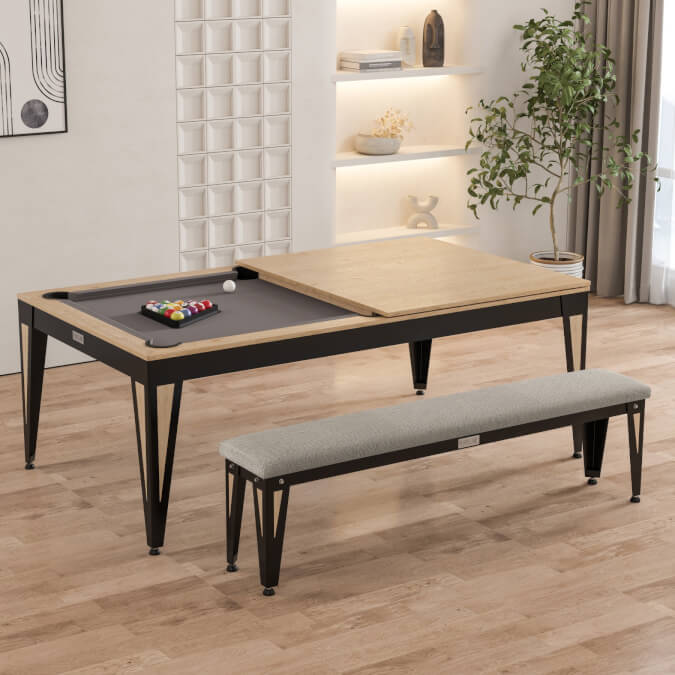 Pureline Blade 7ft Slate Bed Pool Dining Table