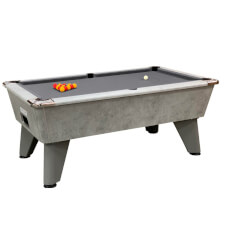 Pureline GB Pro Slate Bed Pool Table - Table Finish : Concrete Grey, Cloth Colour : Grey