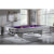 PureLine LA Pro American Slate Bed Pool Table - Finish : Rustic Grey, Cloth colour : Purple