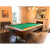 PureLine LA Pro American Slate Bed Pool Table - Finish : Wood, Cloth colour : American Green
