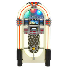 Graded Stock: Pureline 105 Retro Bluetooth & CD Jukebox - Colour : Cream