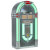Graded Stock: Pureline 128V Retro Bluetooth CD & Vinyl XL Jukebox - Finish : Grey