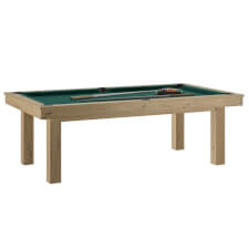Rene Pierre Lafite 6ft American Slate Bed Pool Table - Table Finish : Sanded Oak, Cloth Colour : Green