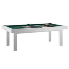 Rene Pierre Lafite 6ft American Slate Bed Pool Table - Table Finish : White, Cloth Colour : Green
